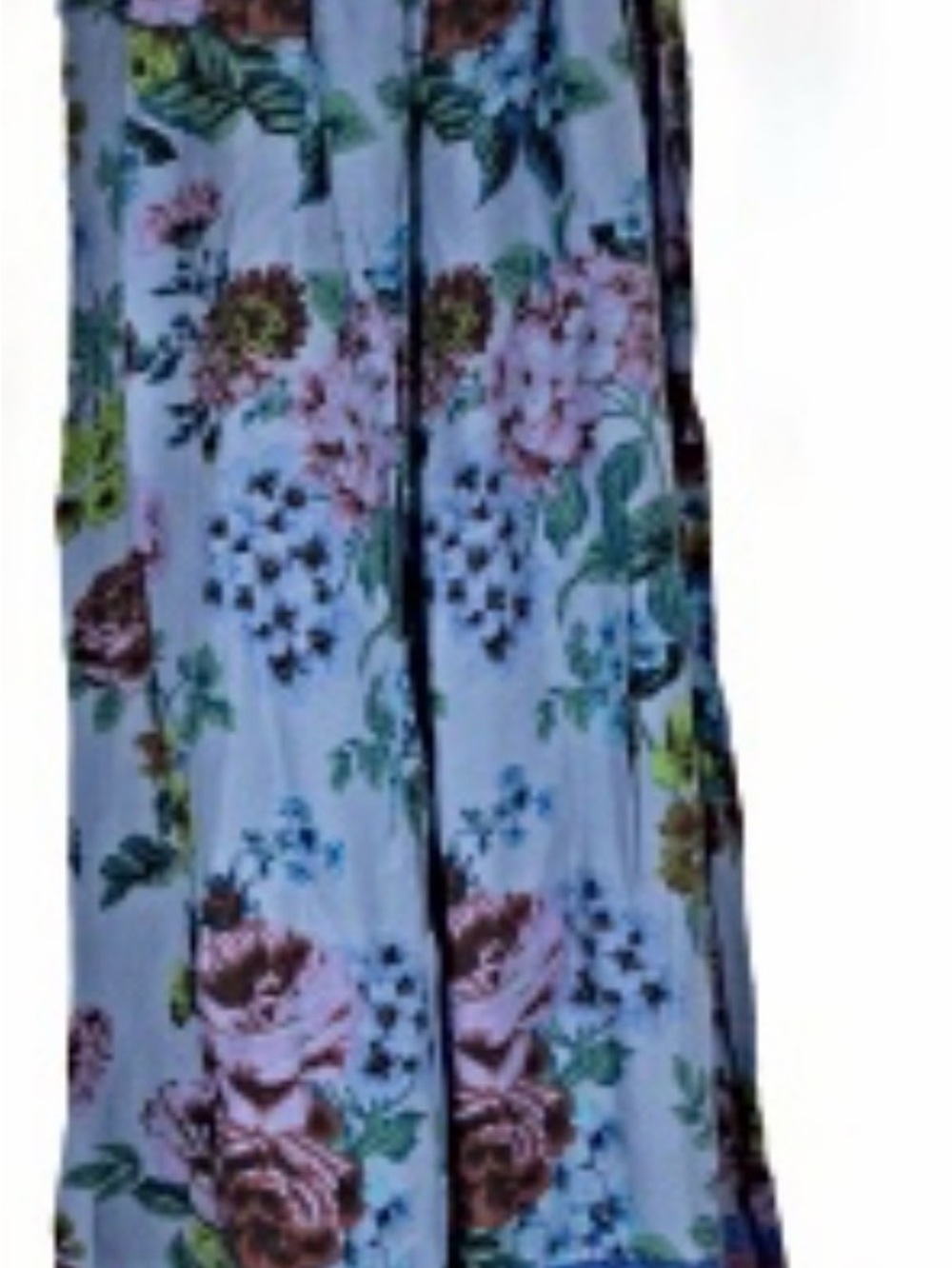 Maeve Blue Floral Wide-Leg Palazzo Pants - Picture 3 of 6